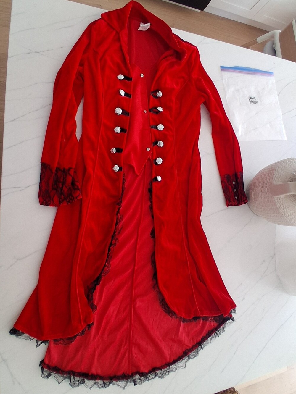 Women’s Red Steampunk Jacket - M